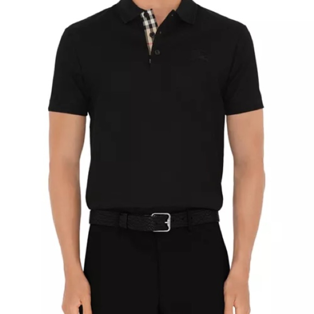 Burberry Black Polo Shirt
